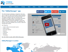 Tablet Screenshot of hseqmanager.com